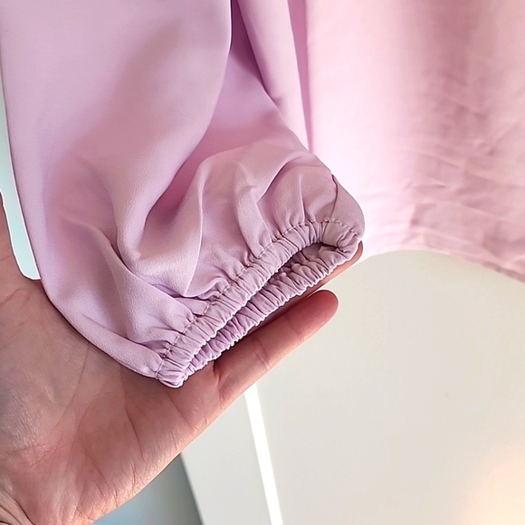 Nwt J.Crew pink keyhole blouse size small tall - Picture 3 of 4